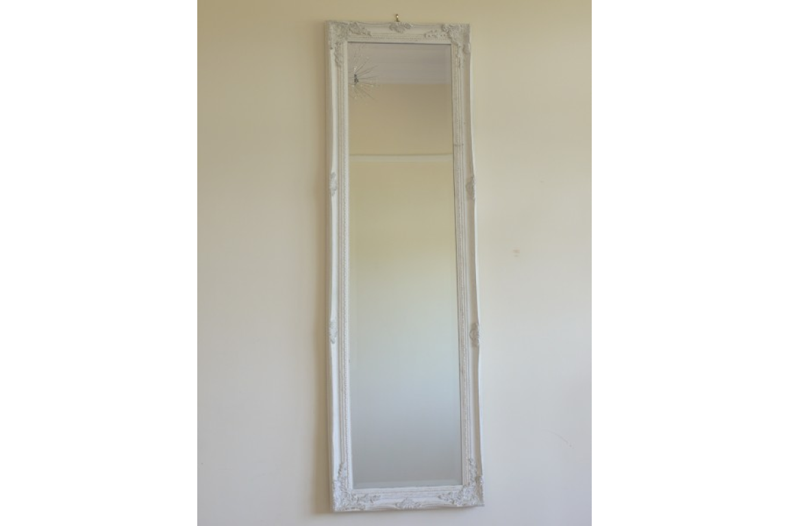 Rustic White & Gold Shabby Chic Hallway Mirror