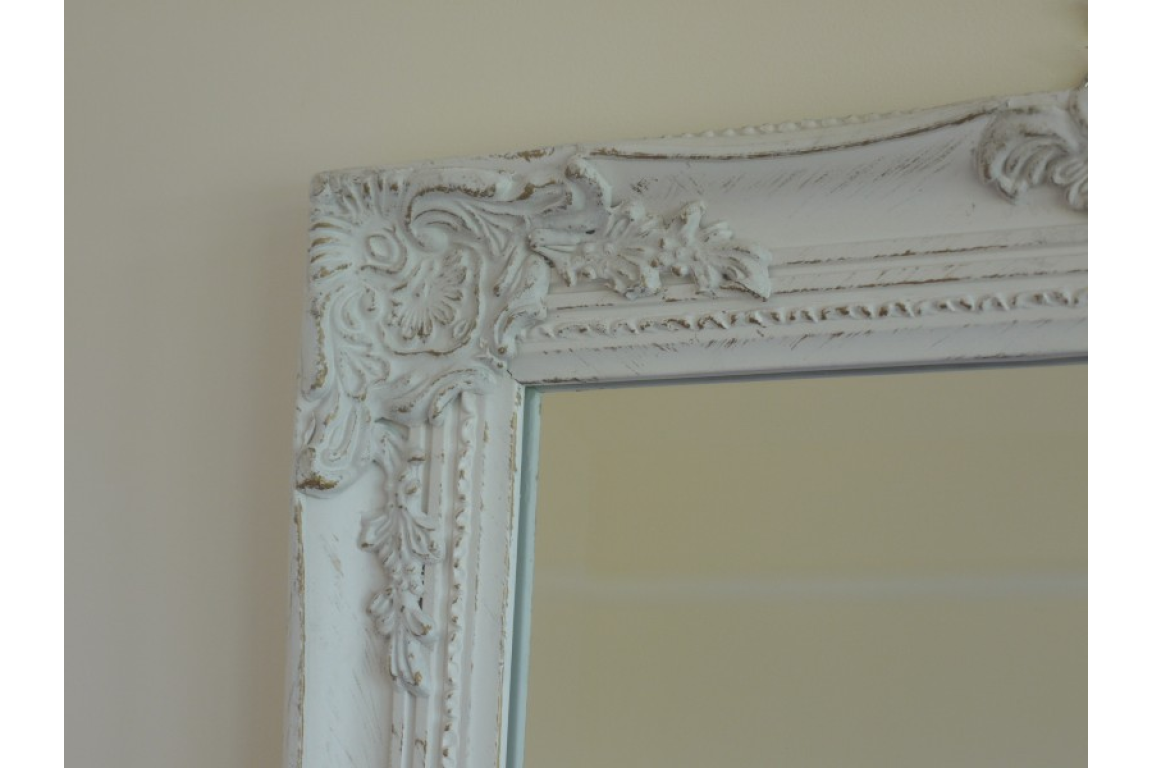 Rustic White & Gold Shabby Chic Hallway Mirror