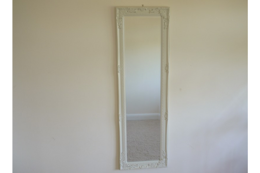 White Decorative Hallway Mirror