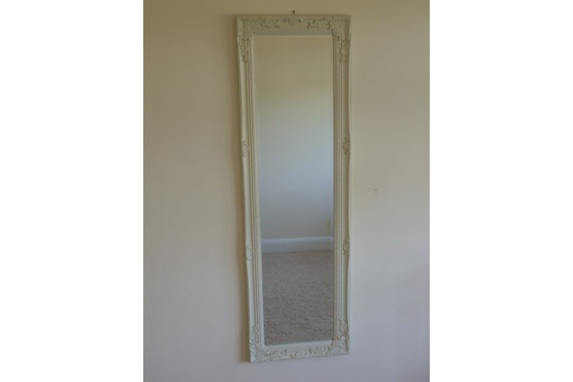 White Decorative Hallway Mirror