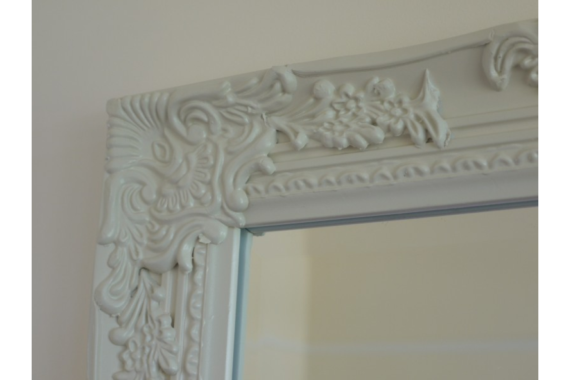 White Decorative Hallway Mirror