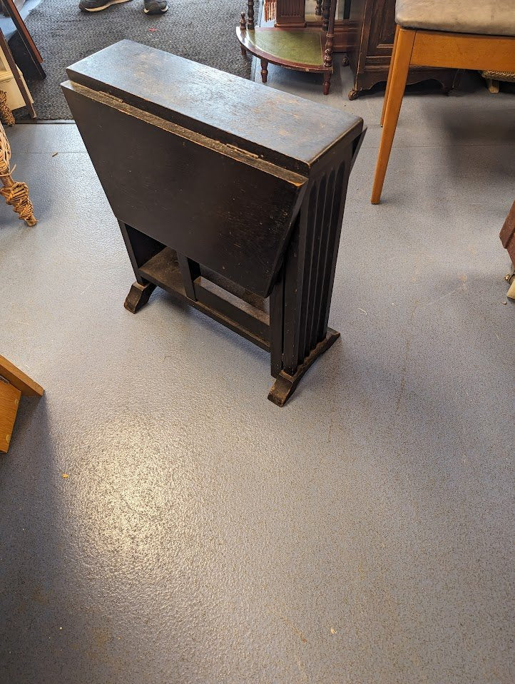 Vintage Gateleg Dark Wood Table