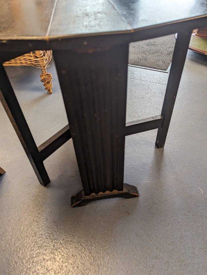 Vintage Gateleg Dark Wood Table