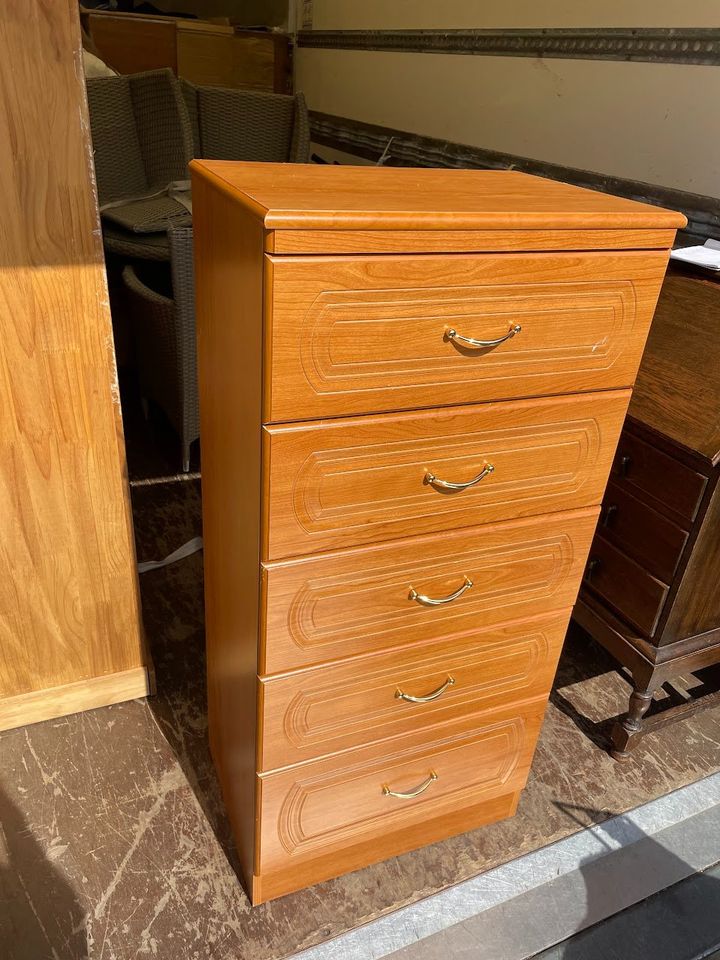 Vintage Alston's 5 Drawer Tallboy