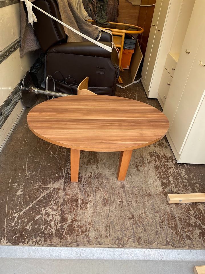 Oval Wood Effect Coffee Table