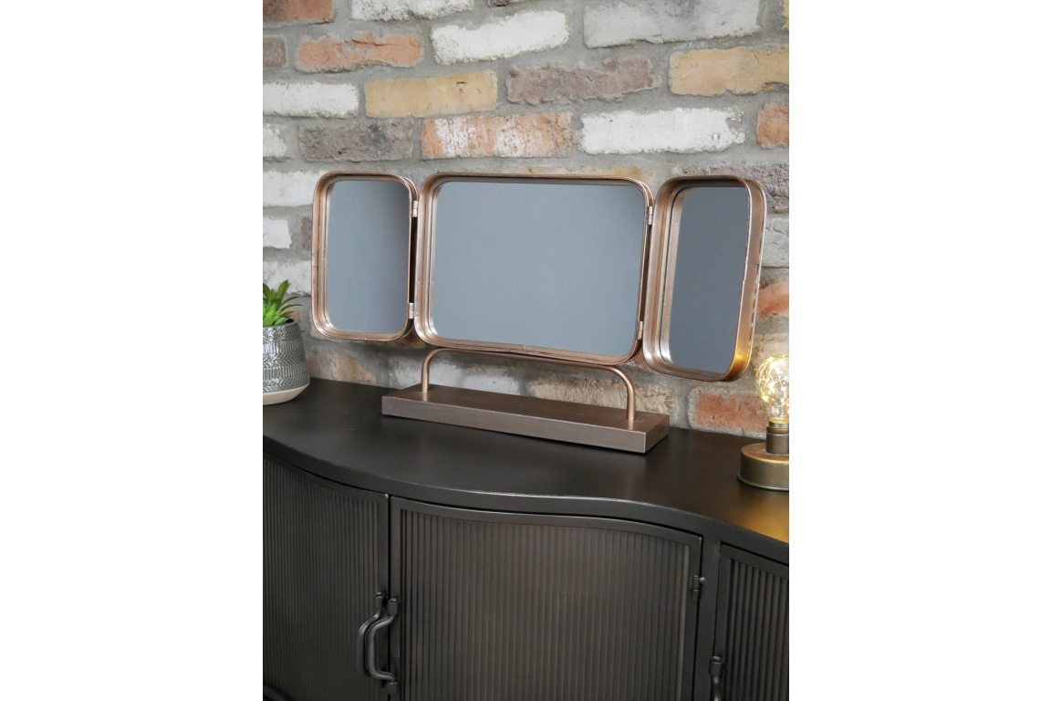 Retro Style Metal Cheval Mirror